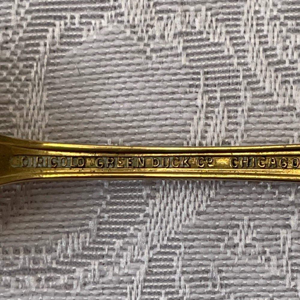 Vintage 1933 Gold Tone Decorative Commemorative Spoon - Set of 3 - Picture 6 of 8